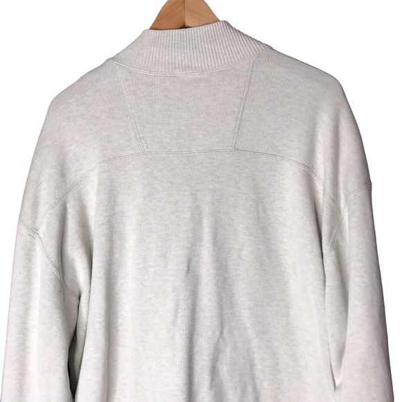 Tommy Bahama Cream Grey Reversible 1/4 Zip Sweater Pullover Long Sleeve Men’s XL - Picture 7 of 16